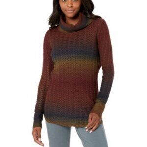 Royal Robbin’s Sutter Sweater Size Medium Cowl Neck Tunic NWT Knit $80 Deep Blue